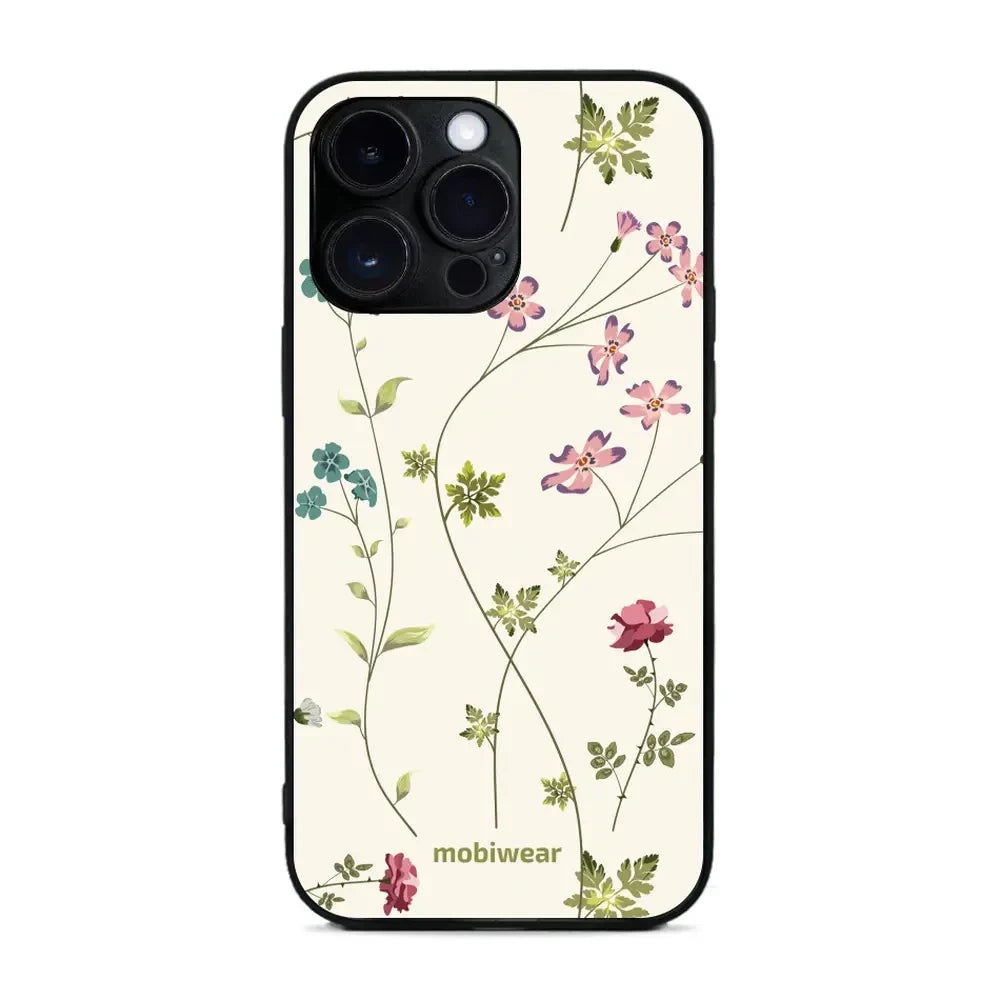 Handyhülle für iPhone 14 Pro Max, Mobiwear Glossy Case, Idyllische Blüte