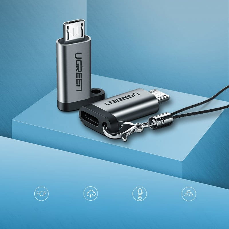 Adapter von USB-C auf MicroUSB Ugreen, Grau