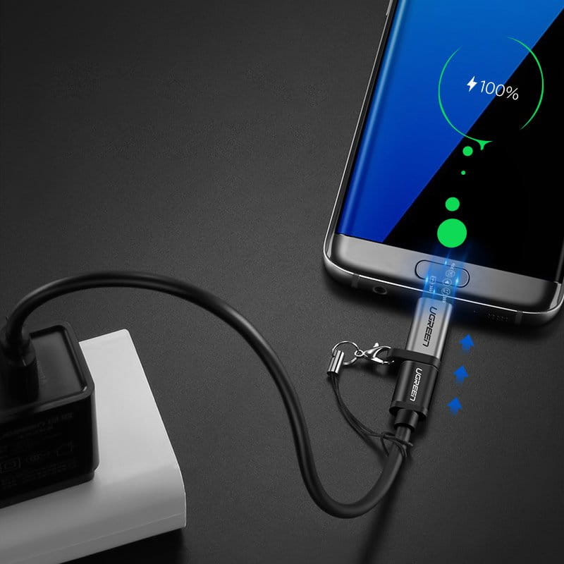Adapter von USB-C auf MicroUSB Ugreen, Grau