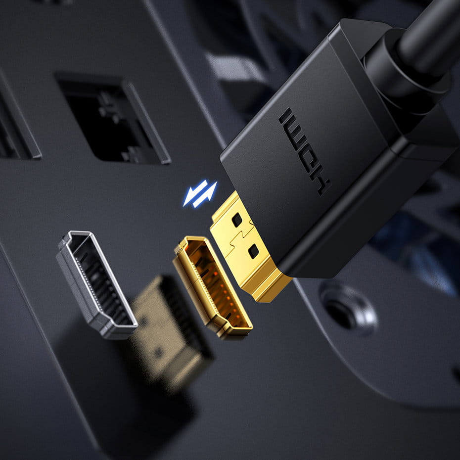 Kabel Ugreen bidirektionales Kabel HDMI - DVI, 1m, Schwarz