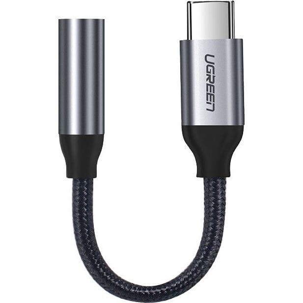 Ugreen Kabel / Adapter Miniklinke auf USB-C Kopfhörer Adapter, 10cm, Grau