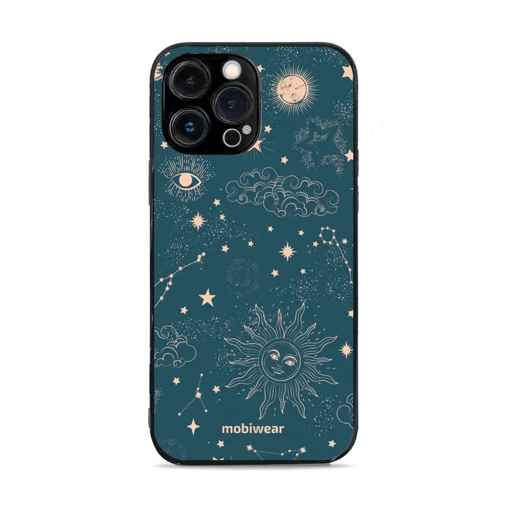 Handyhülle für iPhone 13 Pro Max, Mobiwear Glossy Case, Astraler Staub
