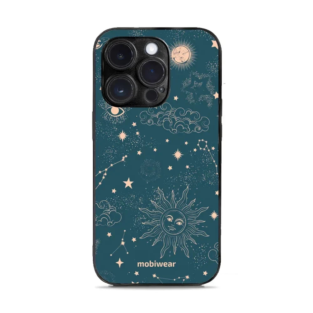 Handyhülle für iPhone 14 Pro, Mobiwear Glossy Case, Astraler Staub