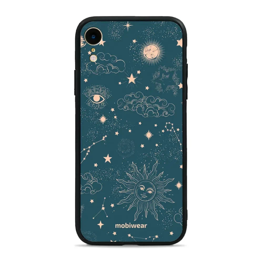 Handyhülle für iPhone Xr, Mobiwear Glossy Case, Astraler Staub