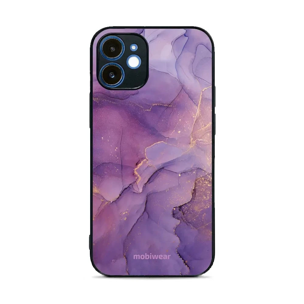 Handyhülle für iPhone 12, Mobiwear Glossy Case, Violett