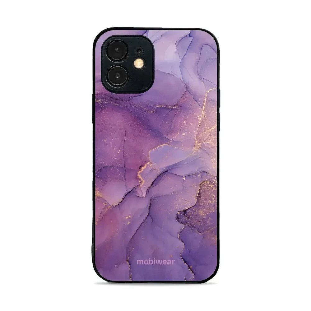 Handyhülle für iPhone 12 Mini, Mobiwear Glossy Case, Violett