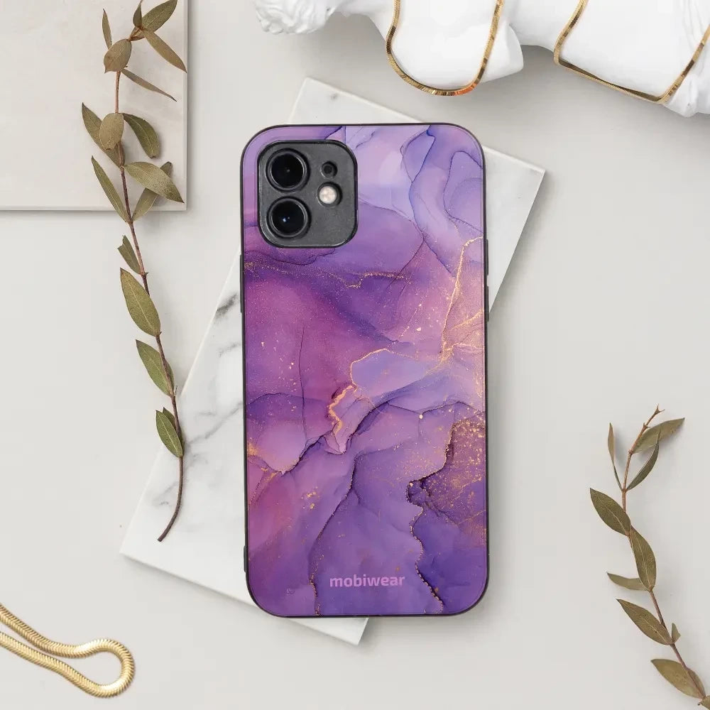 Handyhülle für iPhone 12 Pro Max, Mobiwear Glossy Case, Violett