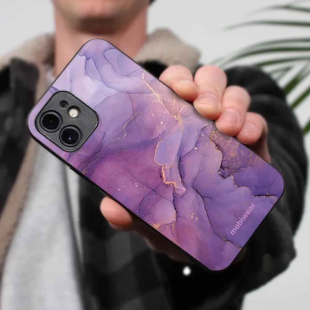 Handyhülle für iPhone 12 Pro Max, Mobiwear Glossy Case, Violett