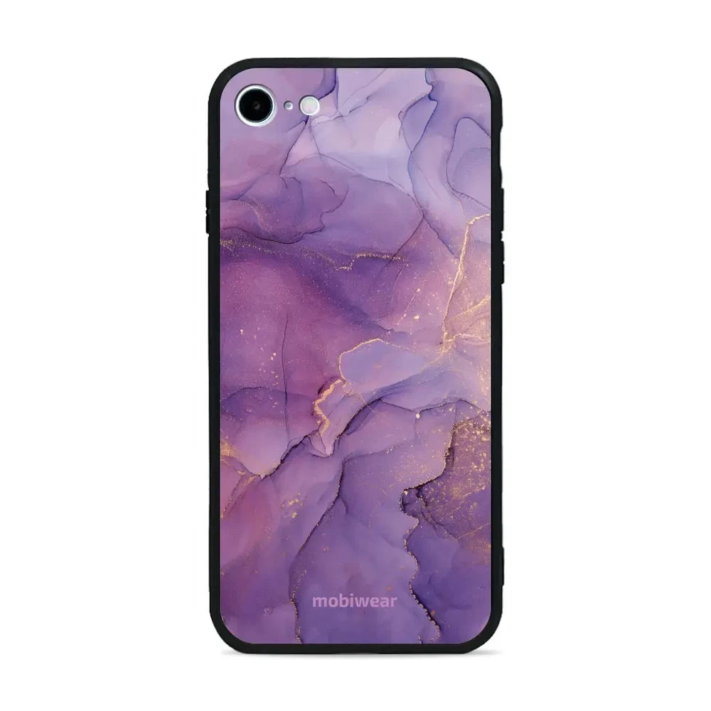 Handyhülle für iPhone SE 2020, Mobiwear Glossy Case, Violett