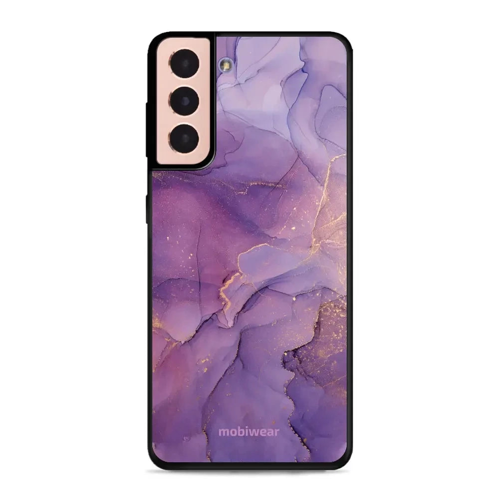 Handyhülle für Galaxy S21, Mobiwear Glossy Case, Violett