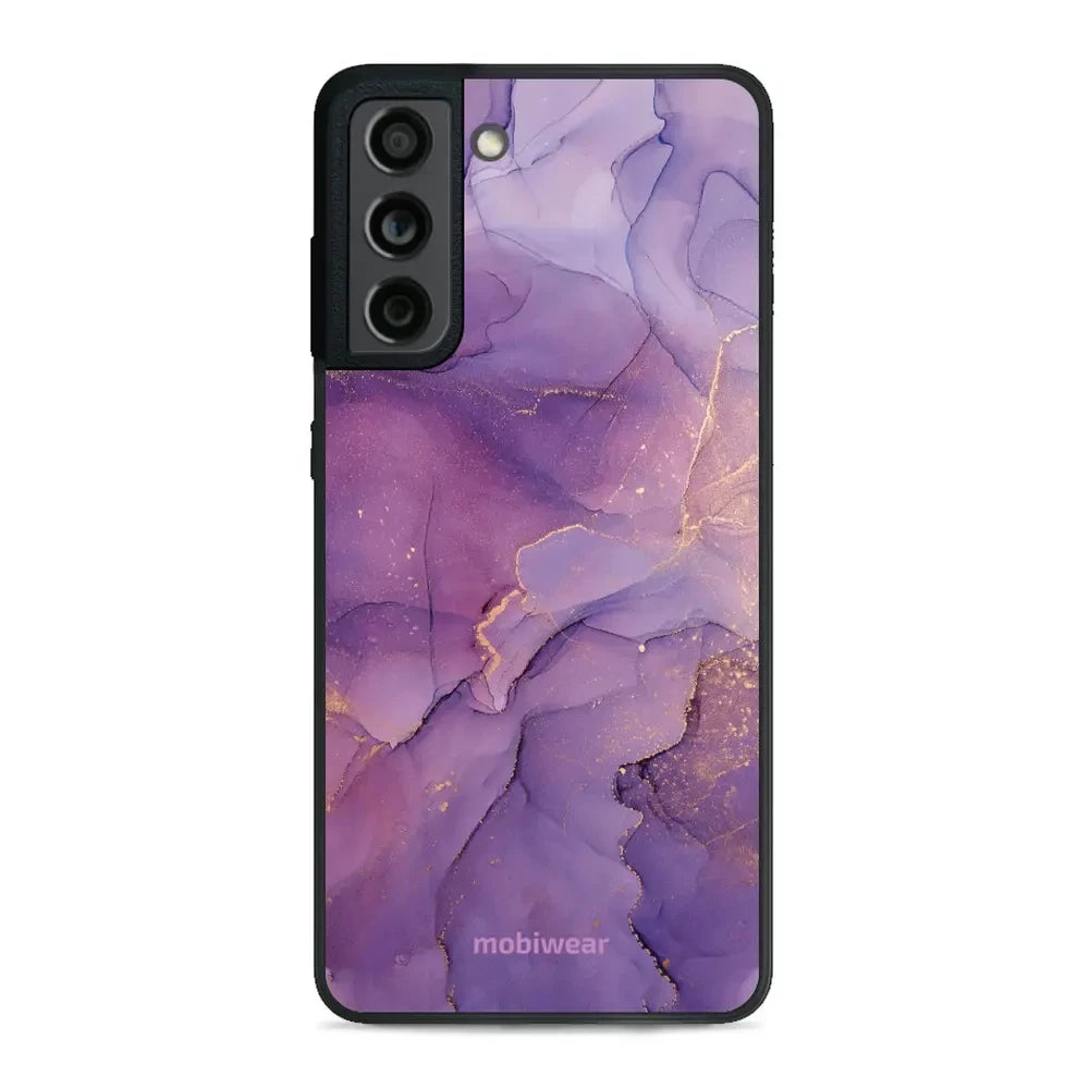 Handyhülle für Galaxy S21 FE, Mobiwear Glossy Case, Violett