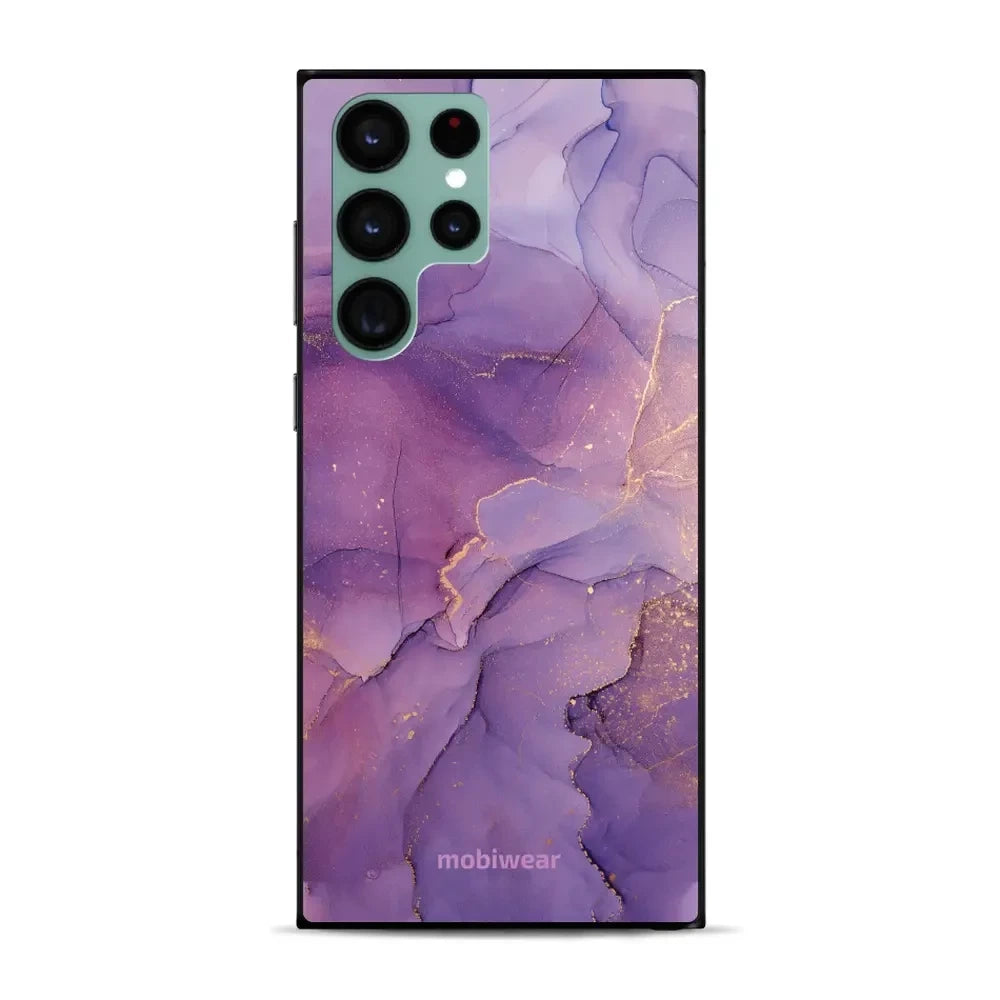 Handyhülle für Galaxy S22 Ultra, Mobiwear Glossy Case, Violett