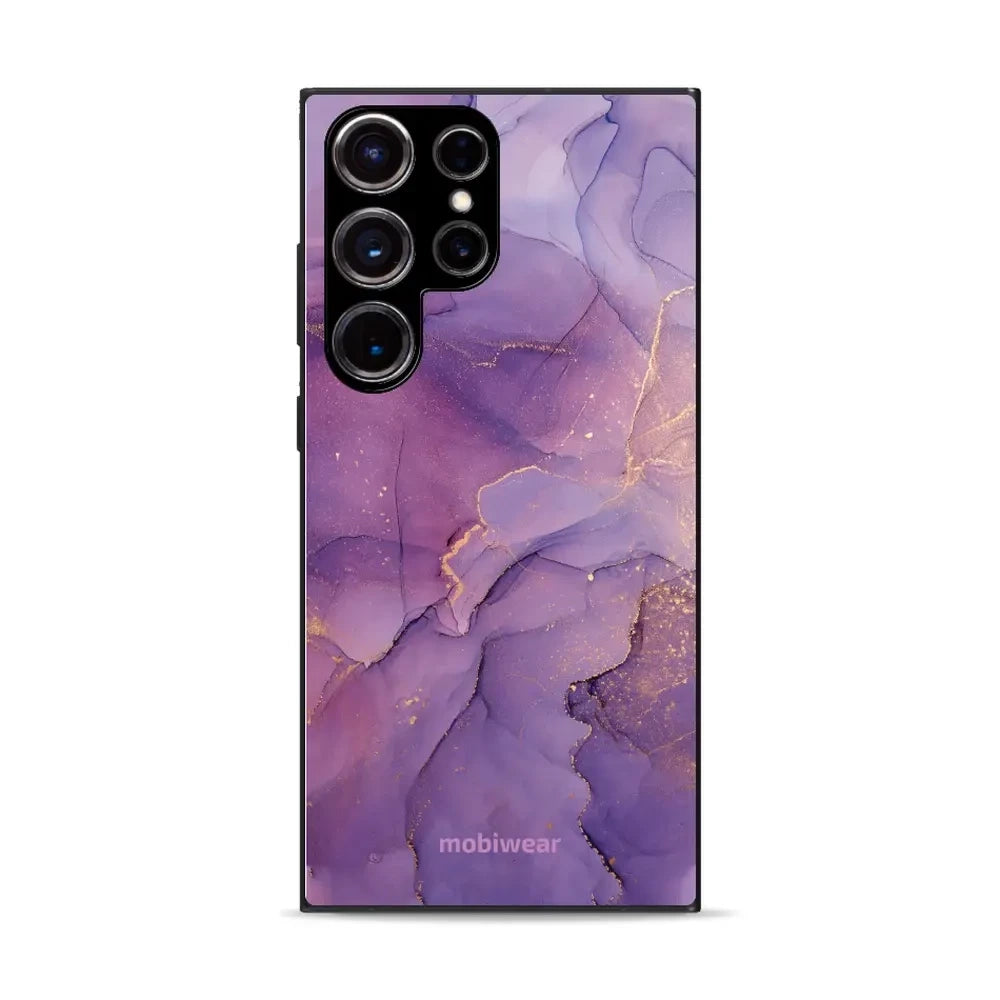 Handyhülle für Galaxy S23 Ultra, Mobiwear Glossy Case, Violett
