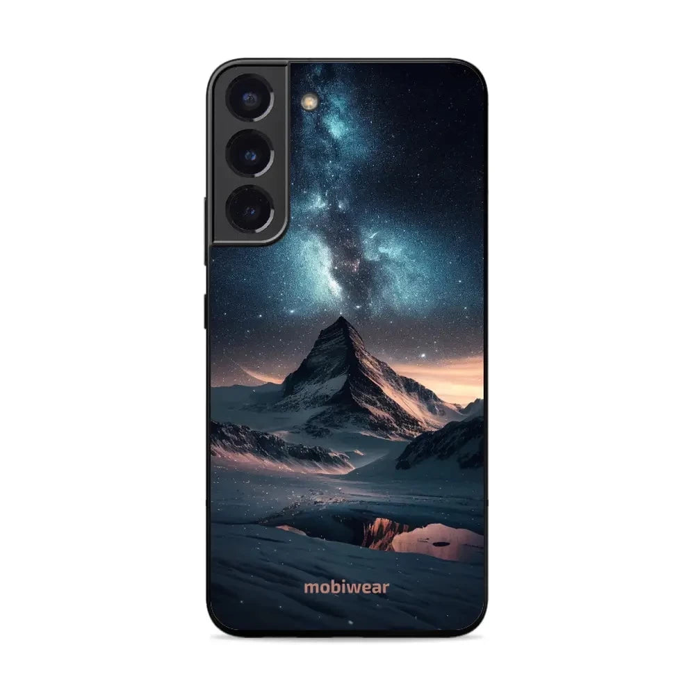 Handyhülle für Galaxy S22 Plus, Mobiwear Glossy Case, Nachtberg