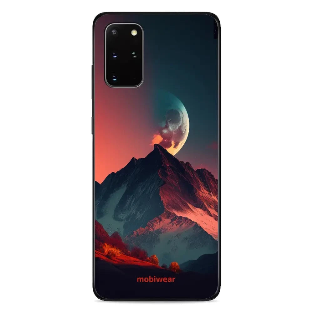 Handyhülle für Galaxy S20 Plus, Mobiwear Glossy Case, Gebirgsdämmerung