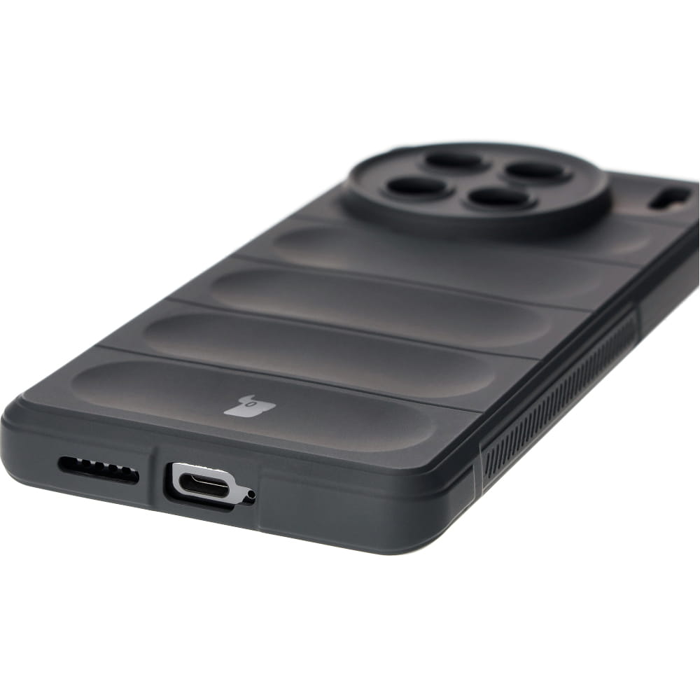 Robuste Handyhülle für Vivo X90 Pro, Bizon Case Tur, Grau