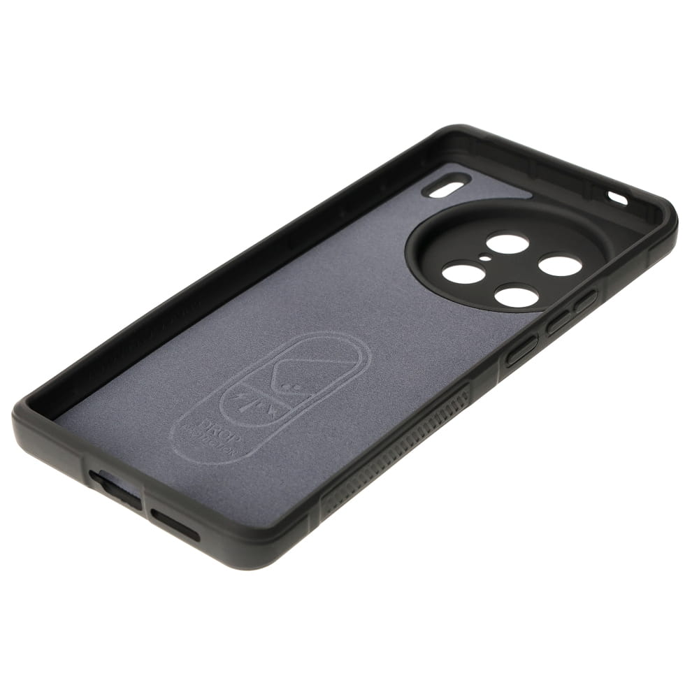 Robuste Handyhülle für Vivo X90 Pro, Bizon Case Tur, Grau