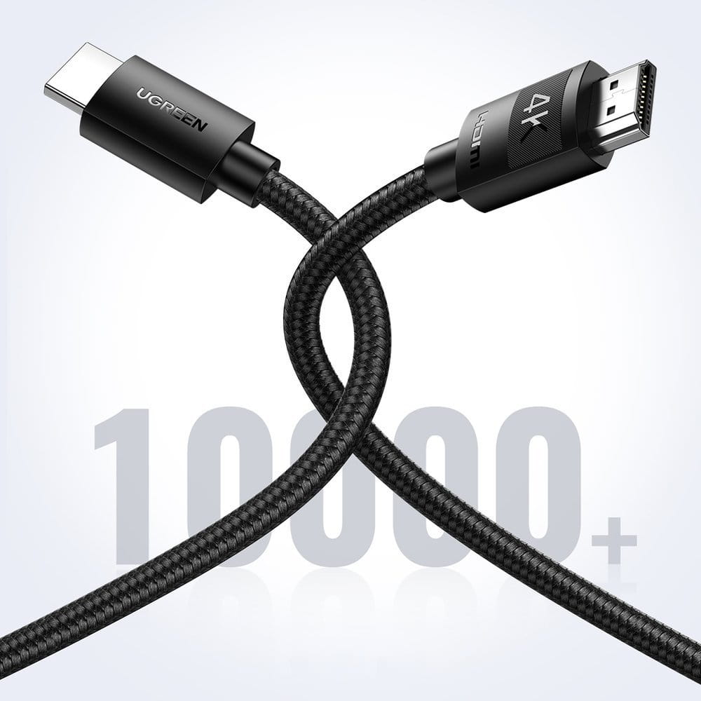 Nylonkabel HDMI zu HDMI 2.0, Ugreen, 4k / 60Hz, 2 m, Schwarz