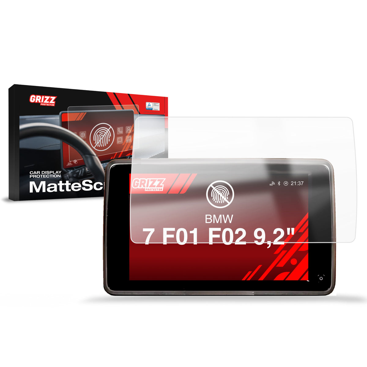 Matte Autodisplayfolie für BMW 7 F01 F02 RSE 9,2" (2012-2015), Grizz Protector