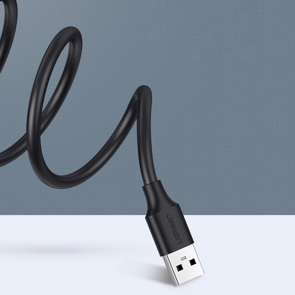 Adapterkabel USB (Buchse) - USB (Stecker), Ugreen 2.0 30MB/s, 5 m, Schwarz