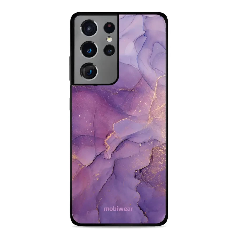 Handyhülle für Galaxy S21 Ultra, Mobiwear Glossy Case, Violett
