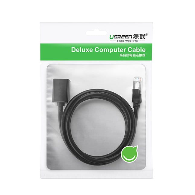 Internet Kabel/Verlängerung, Ugreen, Ethernet RJ45 Cat 6, FTP 1000 Mbps, 3m, Schwarz