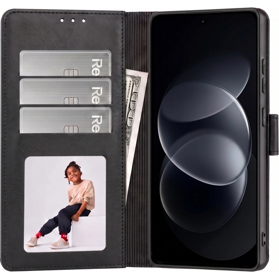 Handyhülle mit Klappe für Xiaomi Redmi Note 17 Pro 5G, Tech-Protect Wallet, Schwarz (2/7)