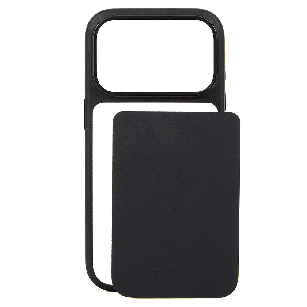Lederhülle mit modularer Rückseite Troubadour Modular Leather Case für MagSafe für iPhone 18 Pro, Schwarz (2/9)