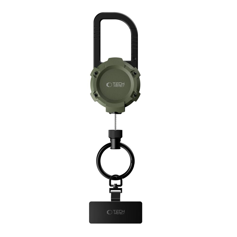 Anti-Diebstahl Handy Lanyard mit einziehbarem Seil, Tech-Protect ATH03 UrbanLoop, Grün (2/9)