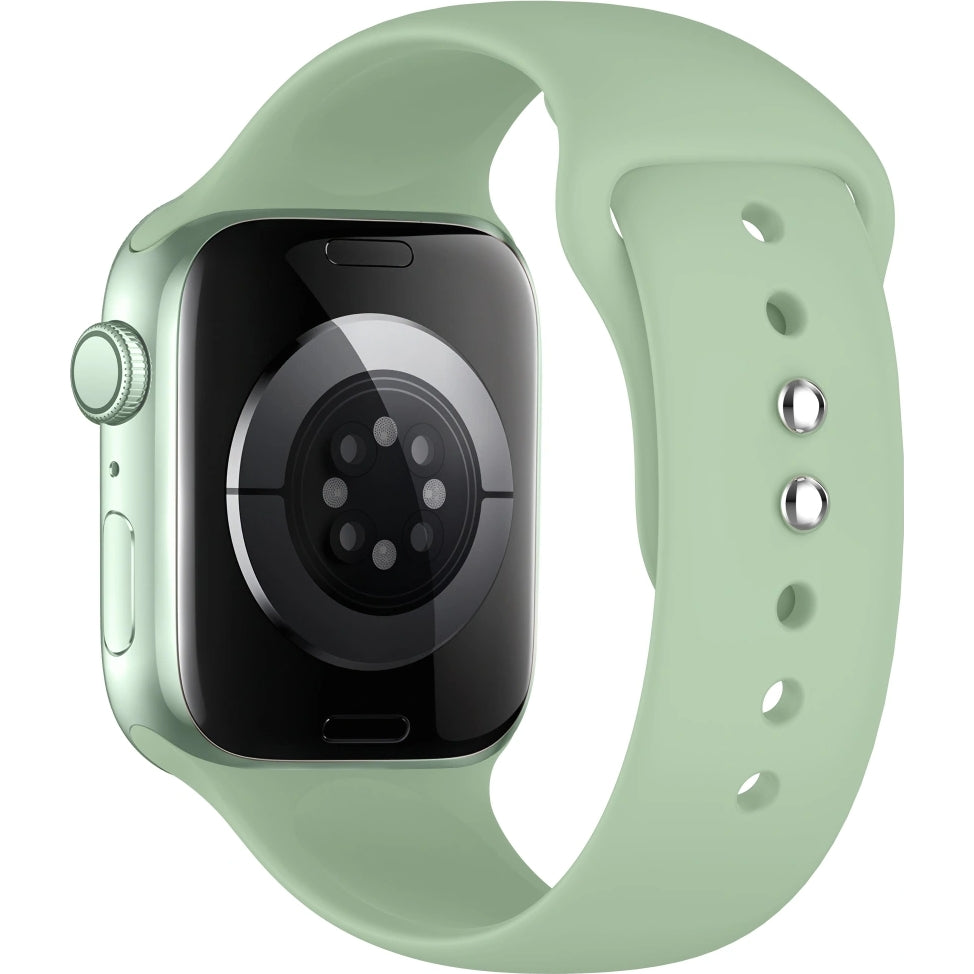 Armband für Apple Watch 42/41/40/38 mm, Tech-Protect Silicone, Pistazienfarben (2/10)
