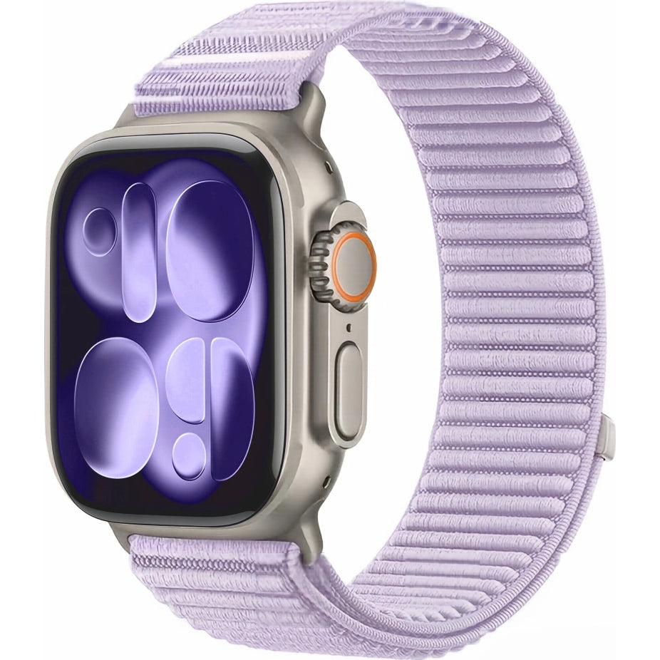 Armband für Apple Watch 44/45/46/49 mm, Tech Protect Nylon Pro, Violett (2/7)