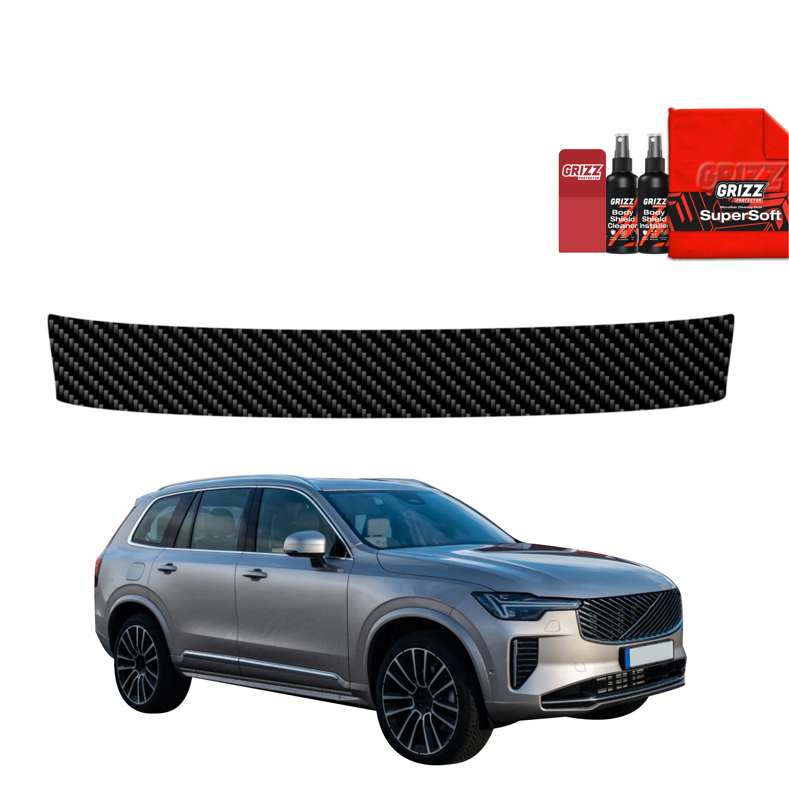 Kohlenstoff Schutzfolie Grizz Protector für Ladekante - Volvo XC90 (2026)