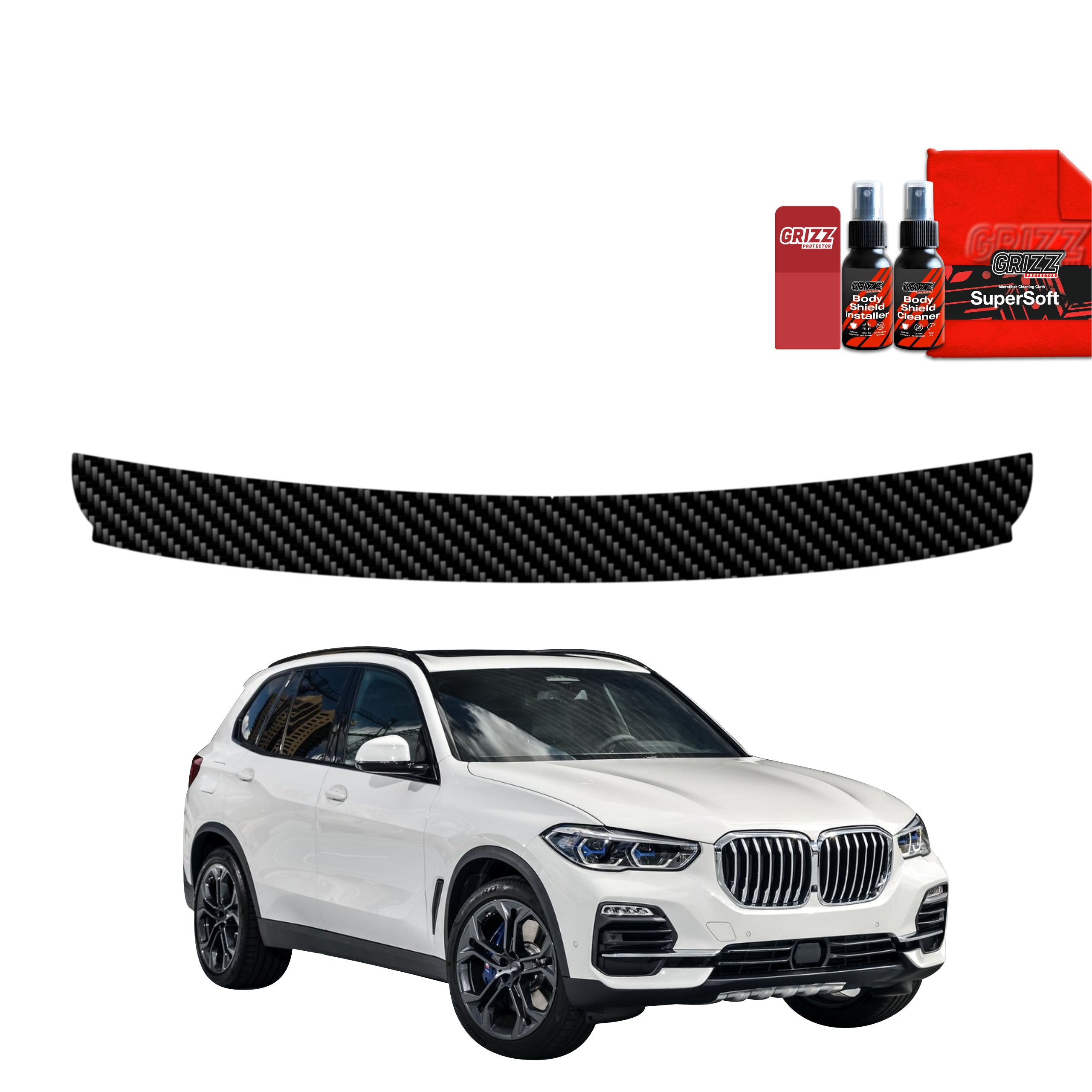 Kohlenstoff Schutzfolie Grizz Protector für Ladekante - BMW X5 (2018-2023)