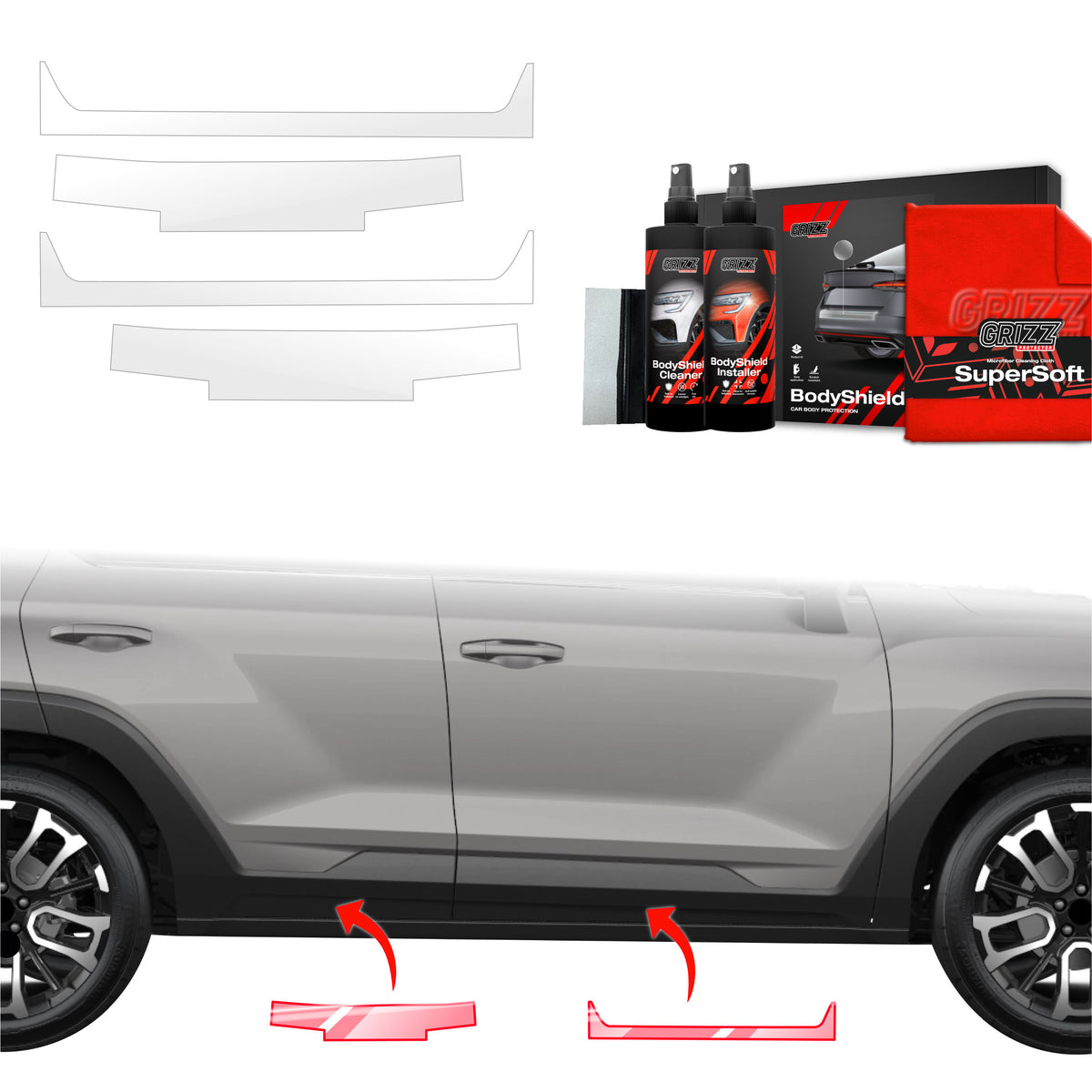 4in1 Schutzfolie Grizz Protector für Schweller - SsangYong Torres (2024-2026)