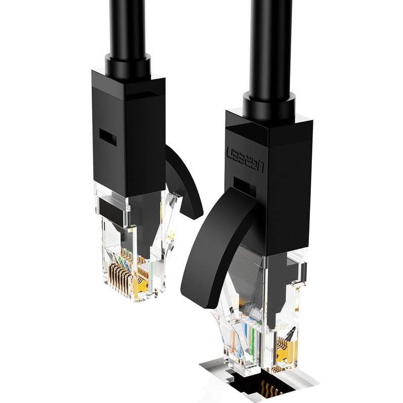 Ethernet Netzwerkkabel Patchcord Ugreen RJ45 Cat 6 UTP, 1000Mbps, 10m, Schwarz