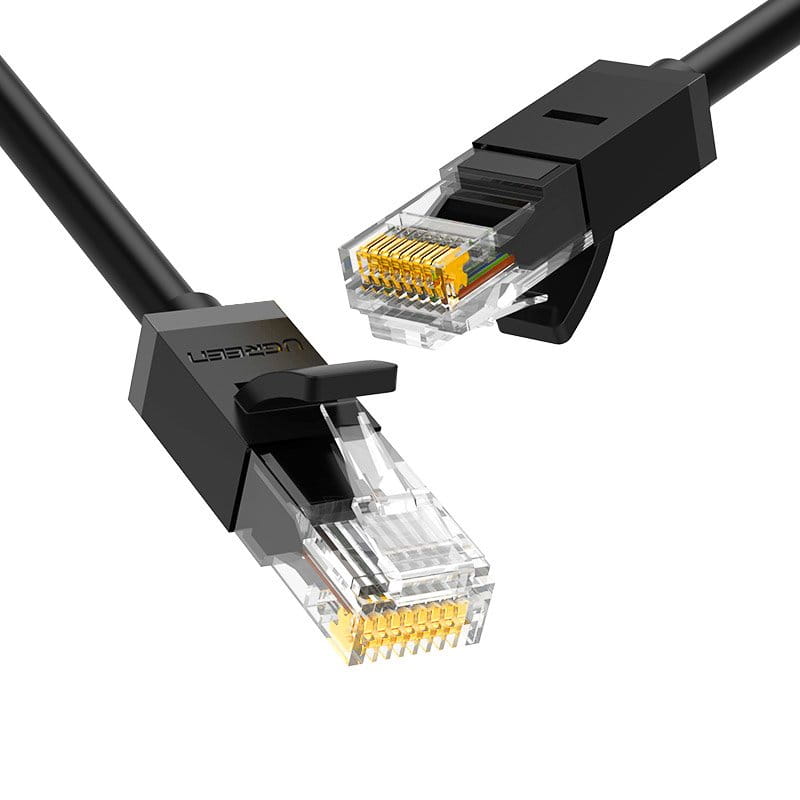 Ethernet Netzwerkkabel Patchcord Ugreen RJ45 Cat 6 UTP, 1000Mbps, 5 m, Schwarz