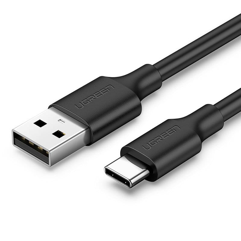 Kabel UGREEN USB-A für USB-C 3A, 1 m, Schwarz