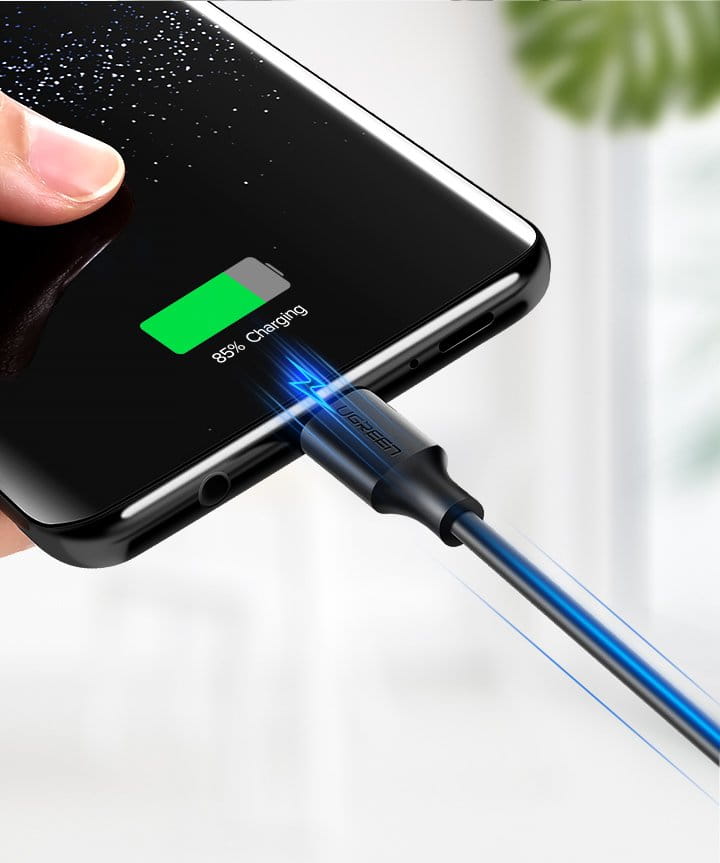 Kabel UGREEN USB-A für USB-C 3A, 3m, Schwarz