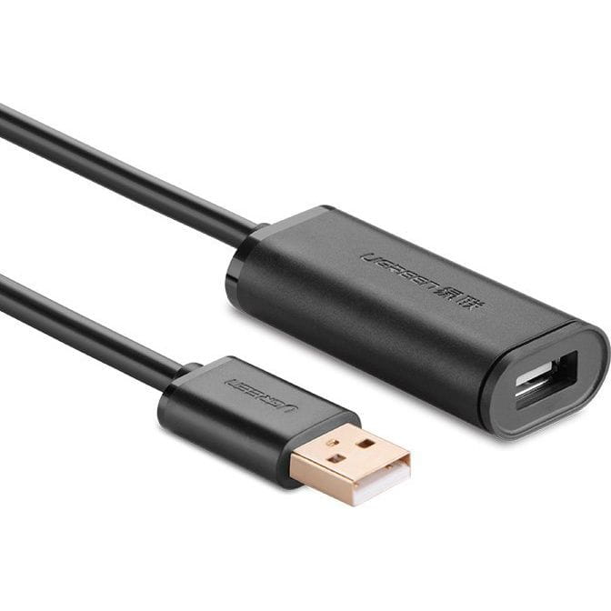 Ugreen USB 2.0 aktives Extenderkabel 480 Mbps, 10m, Schwarz