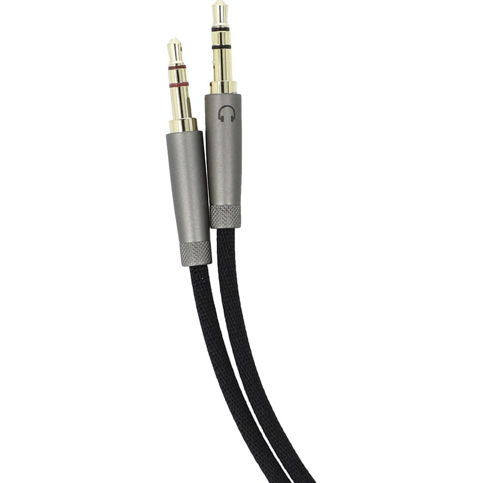 Ugreen 3,5 mm Mini-Klinken-Kopfhörer-Splitterkabel 25 cm, Graphit