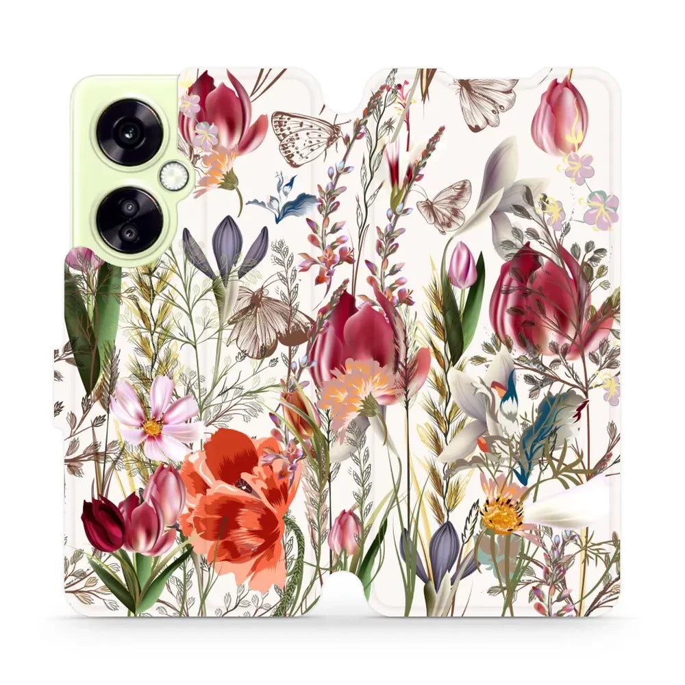 Handyhülle mit klappe für OnePlus Nord CE 3 Lite, Mobiwear Book, Blumenstrauß