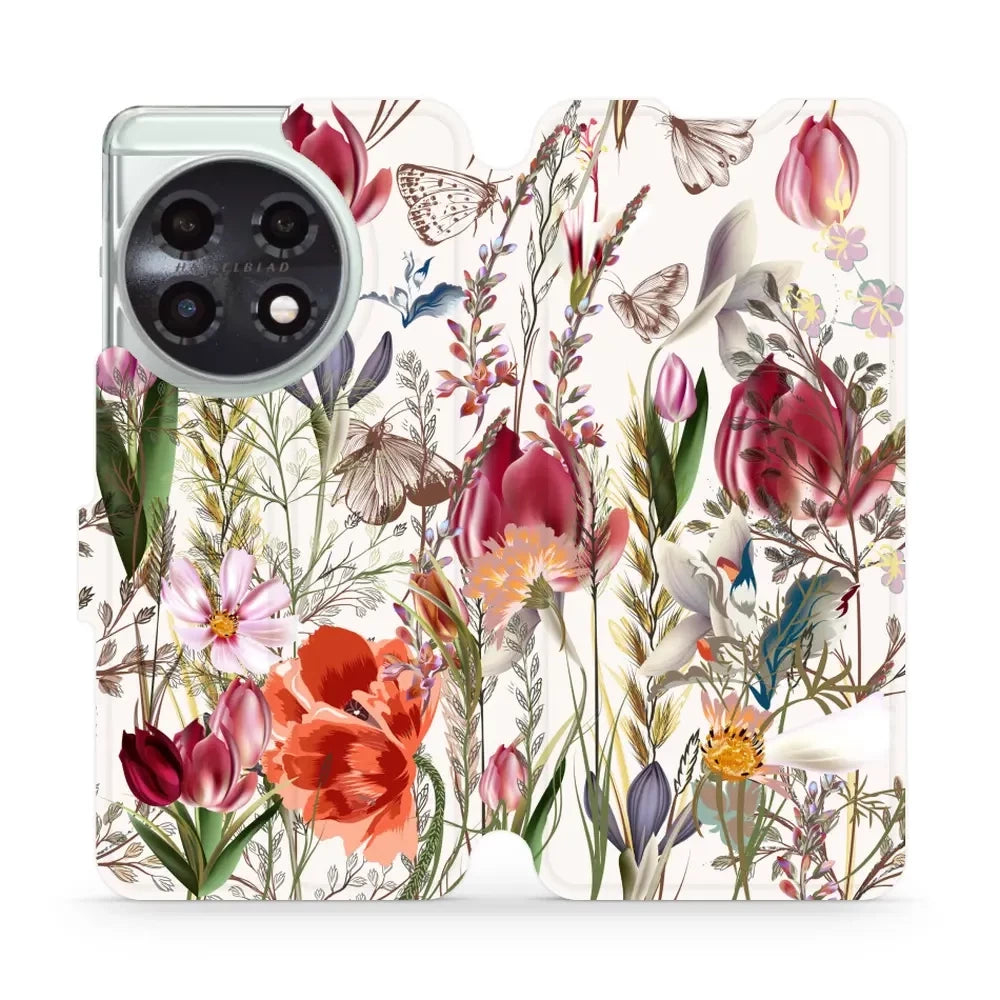 Handyhülle mit klappe für OnePlus 11 5G, Mobiwear Book, Blumenstrauß