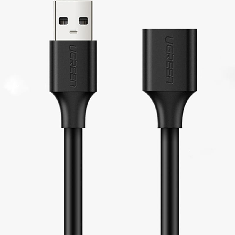 Adapterkabel USB (Buchse) - USB (Stecker), Ugreen 2.0 480Mb/s, 1,5 m, Schwarz