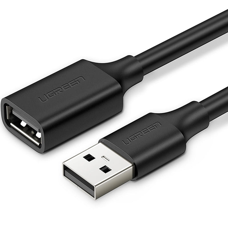 Adapterkabel USB (Buchse) - USB (Stecker), Ugreen 2.0 480Mb/s, 1,5 m, Schwarz