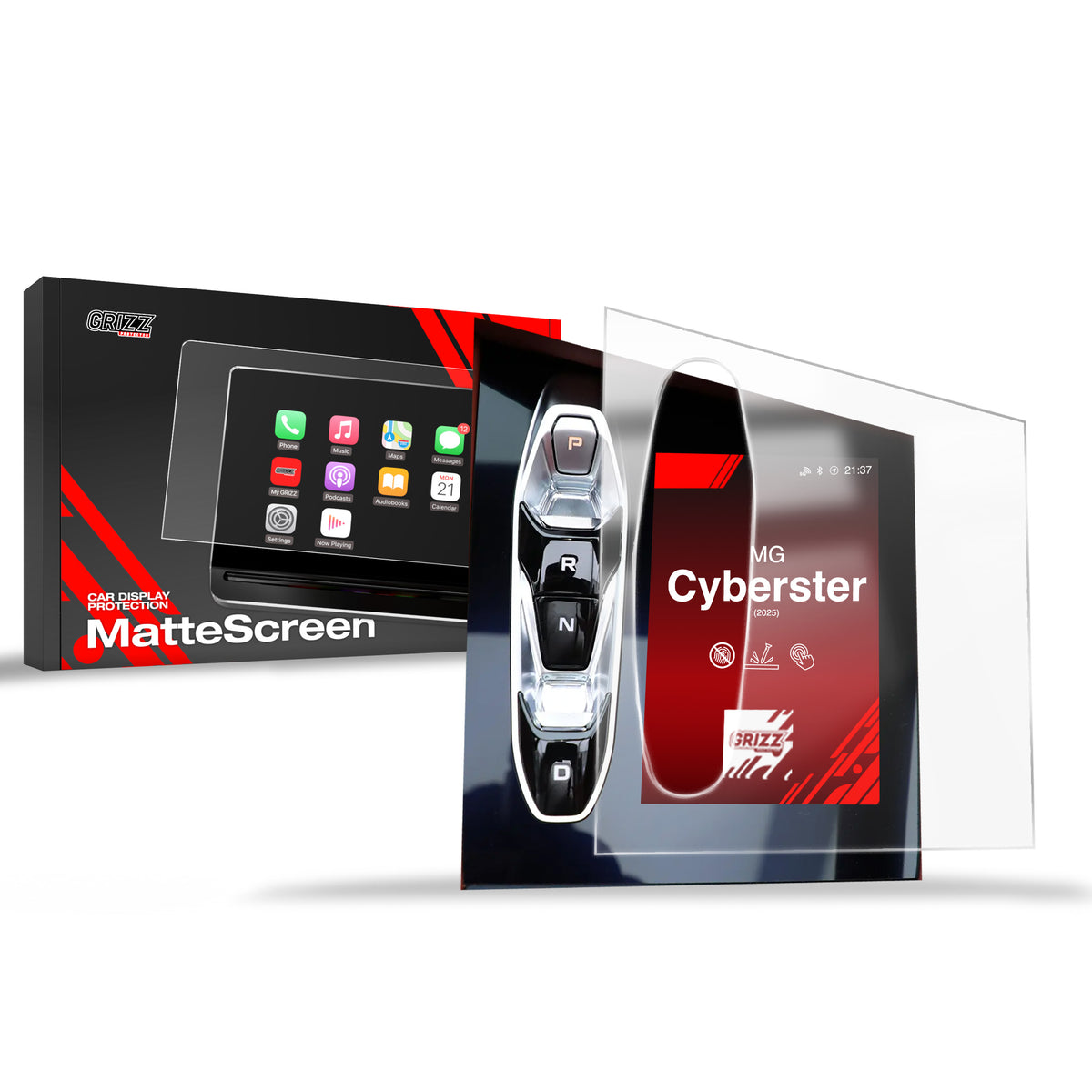 Matte Autodisplayfolie für MG Cyberster Control Panel (2025-2026), Grizz Protector