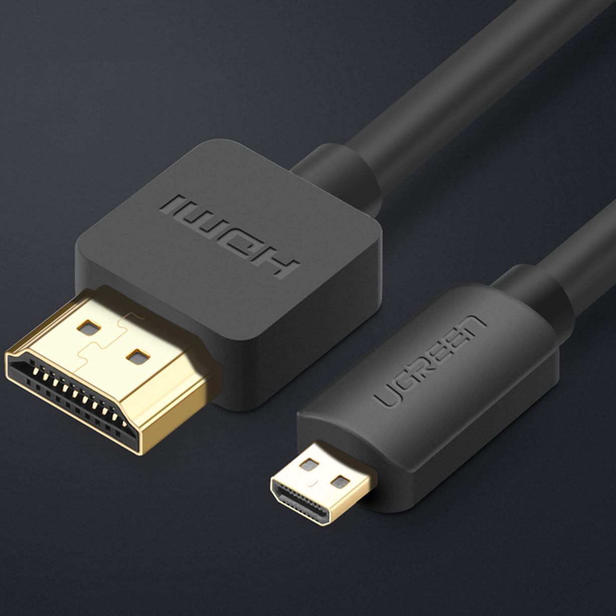 Ugreen HDMI 4k 60Hz - micro HDMI Kabel, 3 m, Schwarz