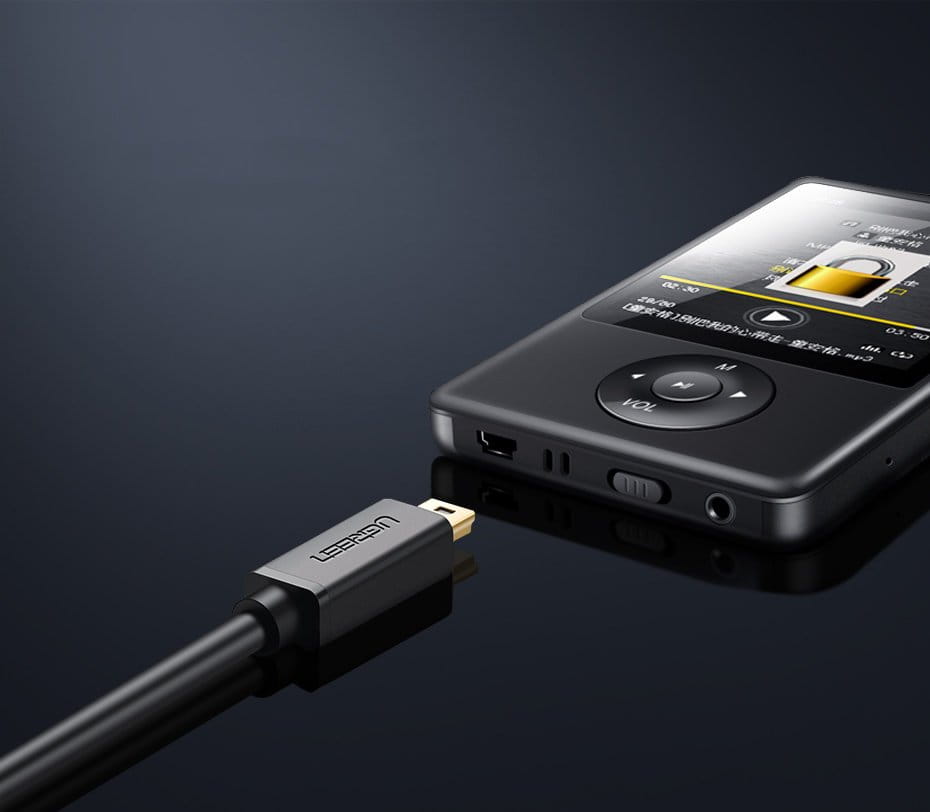 Kabel UGREEN USB-A für Mini-USB 480 Mbps, 2 m, Schwarz
