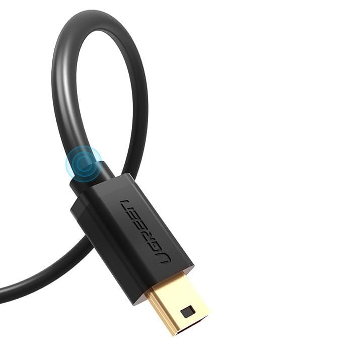 Kabel UGREEN USB-A für Mini-USB 480 Mbps, 2 m, Schwarz