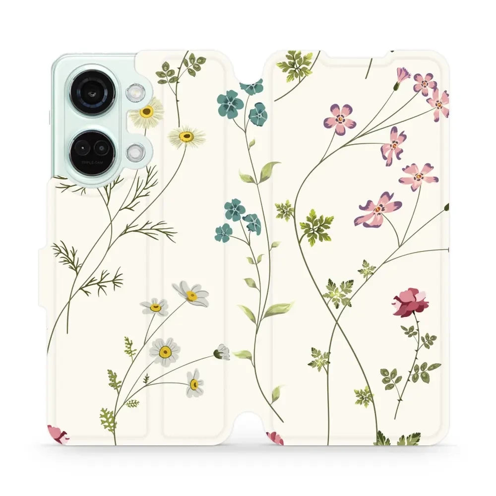 Handyhülle mit klappe für OnePlus Nord 3, Mobiwear Book, Feldblumen