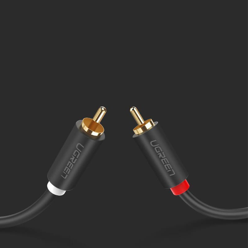 Ugreen Audio-/Videokabel 2x RCA (Stecker), 5m, Dunkelgrau